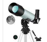 Telescope for Adults Kids Beginners, 50mm Aperture Astronomical Refractor Telescope, 2 Rotatable Eyepiece, Portable Telescope with Tripod YangRy