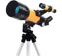 Telescope for Kids and Beginners, Compact and Portable, Portable Travel Telescopes with Backpack, Fully-Coated Glass Optics and Adjustable-Height Tripod WOWCSXWC