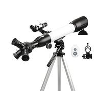 Telescope for Kids Beginners, 60mm Aperture 500mm BAK4 Prism Lens Refractor Telescope for Astronomy 3 in1 Eyepieces Telescope with Smartphone Mount and Tripod and Wireless Remote YangRy