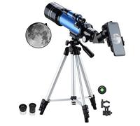 Telescopes for Kids Adults and Astronomy Beginners, Telescope with Phone Adapter, Tripod, Finderscope, Erect-Image Diagonal and Moon Filter WOWCSXWC