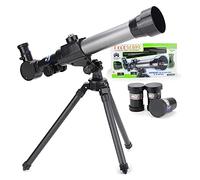 Telescopes for Kids Beginners, 60mm Portable Astronomy Refractor Telescope with Adjustable Tripod, Phone Adapter, Finder Scope, Moon Filter Gift Children Adults Ideal Birthday Space Gift YangRy