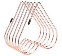 Telescopic Book Shelf Organizer | Heart - Shaped Metal Bookend for Desks/Office/Study | Protective Gold Plating, 6.3 Inch Desktop File Holder (Oro rosa)
