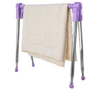 Telescopic Clothes Rack, Portable Garment Drying Stand, Rack with Folding Feature, Lightweight Stainless Steel Laundry Organizer, Home Tool with Modern Style, Drying Gear for Travel Camping Patio