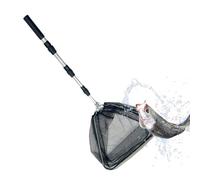 Telescopic Fishing Landing Net - Portable Non-Slip Landing Tool, Folding Gear with Telescoping Carbon Fiber Handle, Floating Catcher, Professional Bass Hoop, Large Mesh Bag for Trout Catfish