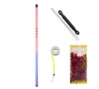 Telescopic Fishing Pole, Short Saltwater, 15.75x0.04 inches Portable Anti-Slip Fishing, Compact Travel Rod for Surf Boating Dock Beach Backpacking Camping Deep-Sea Trips, Lake