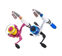 Telescopic Fishing Rod - Fiberglass 72g | Small Travel Fishing Pole Kit | Small Baitcasting Portable Travel Rod Kit For Freshwater Saltwater Outdoor Compact