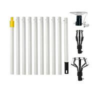 Telescopic Light Changer for High Ceilings, Adjustable Clamping Bulb Replacement Tool, Extension Pole with Secure Grip Head, Light Removal Anti-slip Handle, Ceiling Maintenance Helper Stable, Lamp