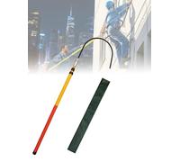 Telescopic Non Conductive High Voltage Rescue Hook, Insulated Electrical Safety Emergency Pull Tool for Electricians(Section3-3.0m/9.8ft)