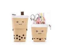 Telescopic pencil case, zippered pencil case, 2-in-1 standing pencil case, girls' school pencil case, kawaii pencil case