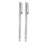 Telescopic Pickup Tool | Stainless Steel Retractable Rod for Nuts/Bolts/Screws | 2PCS with Pen Clip for Narrow Spaces & Metal Parts