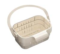 Telescopic Sink Strainer Basket - Expandable Food Waste Colander | Drain Catcher with Quick Rinse Function, Synthetic Mesh with Smooth Finished, Kitchen Organizer, Sink Waste Basket for Home