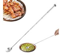 Telescopic Spoon - Extendable, Mixing Spoons, Telescopic Spoon, Stirring Spóon, Set of 2 Long Coffee Spoons for Coffee Bar, Telescopîc Bar Spoōn for Bbq Cocktail Baking Picnic Travel