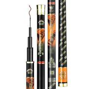 Telescópico portátil Caña de Pescar Ultraligera rígida Plataforma Carpa Carbono(4H5.4M)