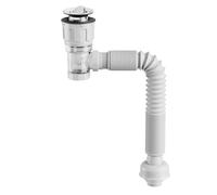Telescoping Drain Pipe - Expandable Anti-Odor Drain Outlet Hose | Adjustable Wash Basin Sink Sealing Drains Tubing Pipe | Flexible Seamless Connection For Kitchen Bathroom