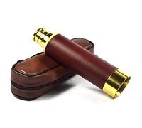 Telescopio 25x30 Telescopio monocular Vintage Estilo Vintage Ocular Grande Telescópico astronómico Spyglass con Bolsa de Cuero embalada
