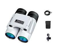 Telescopio 30000M Enfoque Automático 300X25 Potentes Binoculares De Largo Alcance Profesional Mini Portátil HD Impermeable Monocular Aumento HD(White Set)