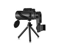 Telescopio 40x60 Ocular monocular de Alta ampliación, Adaptador de teléfono móvil con Soporte, Adecuado para observación de Aves al Aire Libre Prisma Reflectante