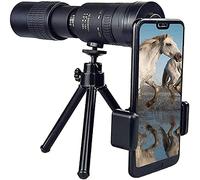 Telescopio 4K 10-300X40mm Superteleobjetivo Zoom Monocular Telescopio Impermeable para Observación de Aves Camping Vida Silvestre