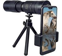 Telescopio - 4K 10-300X40mm, Telescopio de Prisma monocular con Zoom súper teleobjetivo Ajustable Potente con telescopio bajo, Impermeable a Prueba de Golpes Telescopio