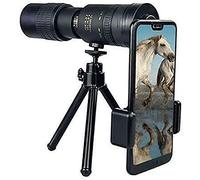 Telescopio - 4K 10-300X40Mm - Telescopio monocular - Telescopio con Zoom Resistente al Agua Alcance de Alta Potencia con Soporte para teléfono Inteligente y trípode para Senderismo de Aves Observaci