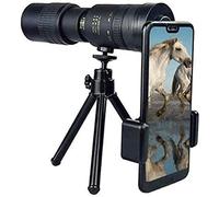 Telescopio 4K10-300X40mm Super Teleobjetivo Zoom HD Monocular de Visión Nocturna con Soporte para Teléfono Inteligente y Trípode - para Observación de Aves/Camping/Viajar/Senderismo Telescopios I
