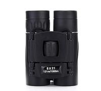 Telescopio 8X21 Zoom Binoculares Largo Alcance 1000M Concierto Plegable Portátil HD Película Verde Mini Telescopio de Bolsillo Óptica FMC Prisma BAK4