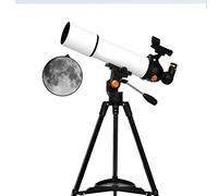 Telescopio, Apertura de 80 Mm, Longitud Focal de 500 Mm, Telescopio Refractor Astronómico de Alta Definición con Trípode Ajustable, Telescopio para Niños Principiantes Adultos