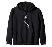 Telescopio Astronomía Astrónomo Observación de Estrellas Retro Vintage Alt Sudadera con Capucha