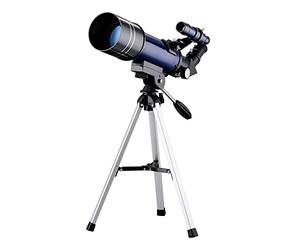 Telescopio astronómico 70 mm Refractor telescopio Luna observando astronomía Principiantes 16x 67x Lente con Alcance de buscador para niños Adultos