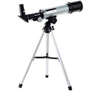 Telescopio Astronómico 90X Refractor Espacial Monocular para Niños Al Aire Libre con Trípode, 2 Oculares Niños Principiantes Telescopio Terrestre De 50 Mm Deco Educativo para El Hogar