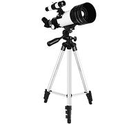 Telescopio astronómico de Nivel básico para niños, telescopio Reflector para Principiantes, Lente óptica HD, telescopio de Viaje portátil con Mochila y trípode (Paquete 4)