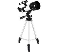Telescopio astronómico de Nivel básico para niños, telescopio Reflector para Principiantes, Lente óptica HD, telescopio portátil con Mochila y trípode (Paquete 3)