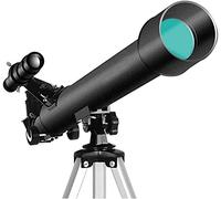 Telescopio astronómico de Viaje de 50 mm, telescopio Refractor Ligero portátil - Ocular de Alta definición Revestido - Telescopio Ideal para Principiantes, niños y Adultos