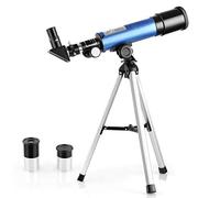 Telescopio astronómico Duradero de Alta definición, telescopio Refractor portátil, óptica de Vidrio Totalmente revestida, con Filtro Lunar de Metal y trípode, telescopio Ideal para Principiantes
