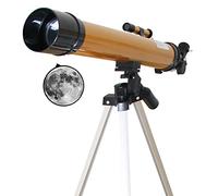 Telescopio astronómico HD para Principiantes, telescopio de refracción monocular Profesional de 600x50 mm con trípode Ajustable