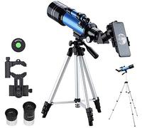 Telescopio astronómico Monocular F40070M con trípode, Refractor, Spyglass, Zoom, Alta Potencia, Potente para Espacio astronómico