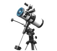 Telescopio astronómico para niños, principiantes, adultos, hombres, regalos, telescopio refractor de apertura de 114 mm, longitud focal de 700 mm, telescopio para niños con trípode de acero inoxidable