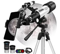 Telescopio Astronómico para Niños Principiantes, Alta Ampliación HD, Doble Uso, Portátil y Equipado con Trípode, Adaptador De Teléfono Inteligente Refractores MAXLAPTER WR852-1 New
