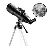 Telescopio astronómico para niños Principiantes, telescopio astronómico monocular Espacial para Exteriores de 400x80 mm con trípode