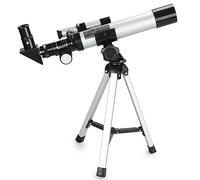 Telescopio astronómico para niños, Principiantes y Adultos en astronomía, Apertura de 40 mm y Distancia Focal de 400 mm, telescopio Refractor de astronomía Profesional, 2 oculares: 20 mm/12,5 mm