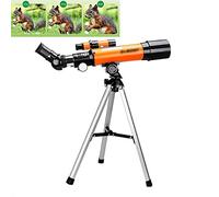Telescopio astronómico para niños Telescopio monocular para Principiantes 18 Veces con trípode para Ver la Vista y el Cielo Estrellado