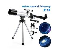 Telescopio astronómico portátil MERKMAK, refractor con zoom HD, telescopio espacial monocular + trípode