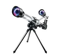 Telescopio astronómico Potente monocular portátil HD Luna Planeta Observación Telescopio Regalos para niños-Plata