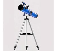 Telescopio astronómico Profesional 875 Veces, Vista de Estrellas en el Espacio Profundo, Luna para Acampar al Aire Libre, monocular Potente (Blanco) (Azul)