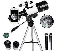 Telescopio astronómico Profesional monocular de 70 mm y 300 mm Alcance de localización Profesional para Viajes al Aire Libre con trípode para niños y Principiantes Regalo
