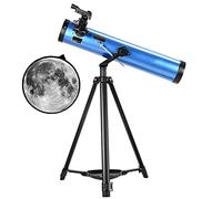 Telescopio astronómico Profesional para niños Estudiantes Adultos, telescopio astronómico Reflectante de Alta Potencia y Alta definición de 700x76 mm, Regalo para contemplar Las Estrellas al Aire lib
