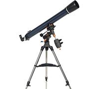 Telescopio astronómico Spacmirrors - Montura ecuatorial, Telescopio refractor profesional de 90 mm para principiantes, Telescopio de longitud focal de 1000 mm, con trípode ajustable, para interiores y