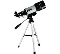Telescopio astronómico, telescopio Reflector Profesional para Adultos, telescopio Refractor portátil de 70 mm para Principiantes y niños, Ocular K20/k6