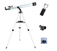 Telescopio astronómico, telescopio Refractor de 900/60 mm Telescopio monocular con Lente HD 675X con trípode y buscador para Principiantes Observación de Estrellas del Cielo
