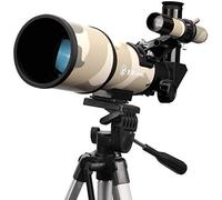 Telescopio astronómico Zoom HD Telescopio Espacial monocular para Exteriores con trípode Telescopio terrestre para niños Principiantes con Adaptador para teléfono